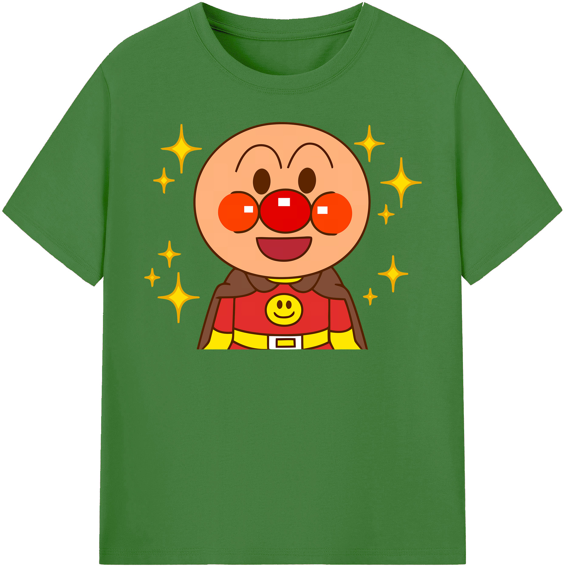 （画像用） アンパンマン Anpanman レディースカジュアルプリントTシャツ（綿100％）